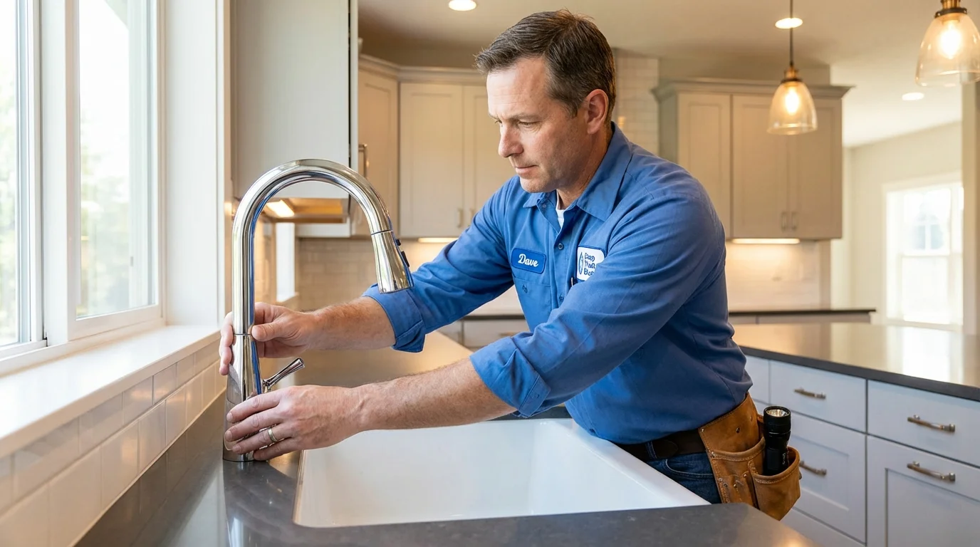 Kitchen faucet installation by Johns Plumbing LLC in Fort Washakie