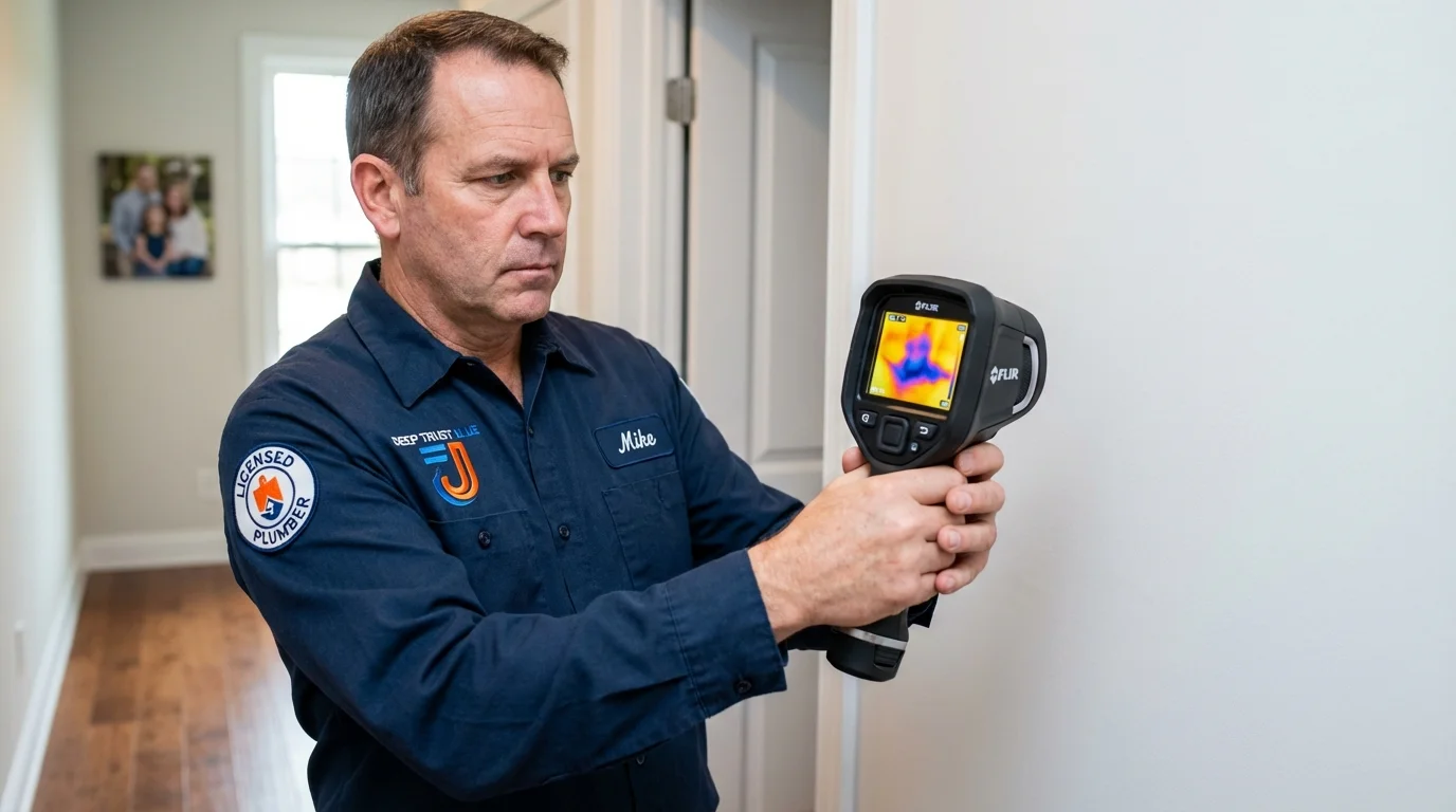 Thermal imaging leak detection by Johns Plumbing LLC in Fort Washakie